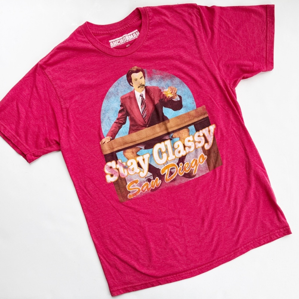 Stay Classy San Diego Anchorman Red T-Shirt